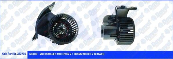 KALE 342705 Kalorifer Motoru Vw Multivan V / Transporter V (12v)